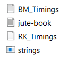 Timing files from the Program